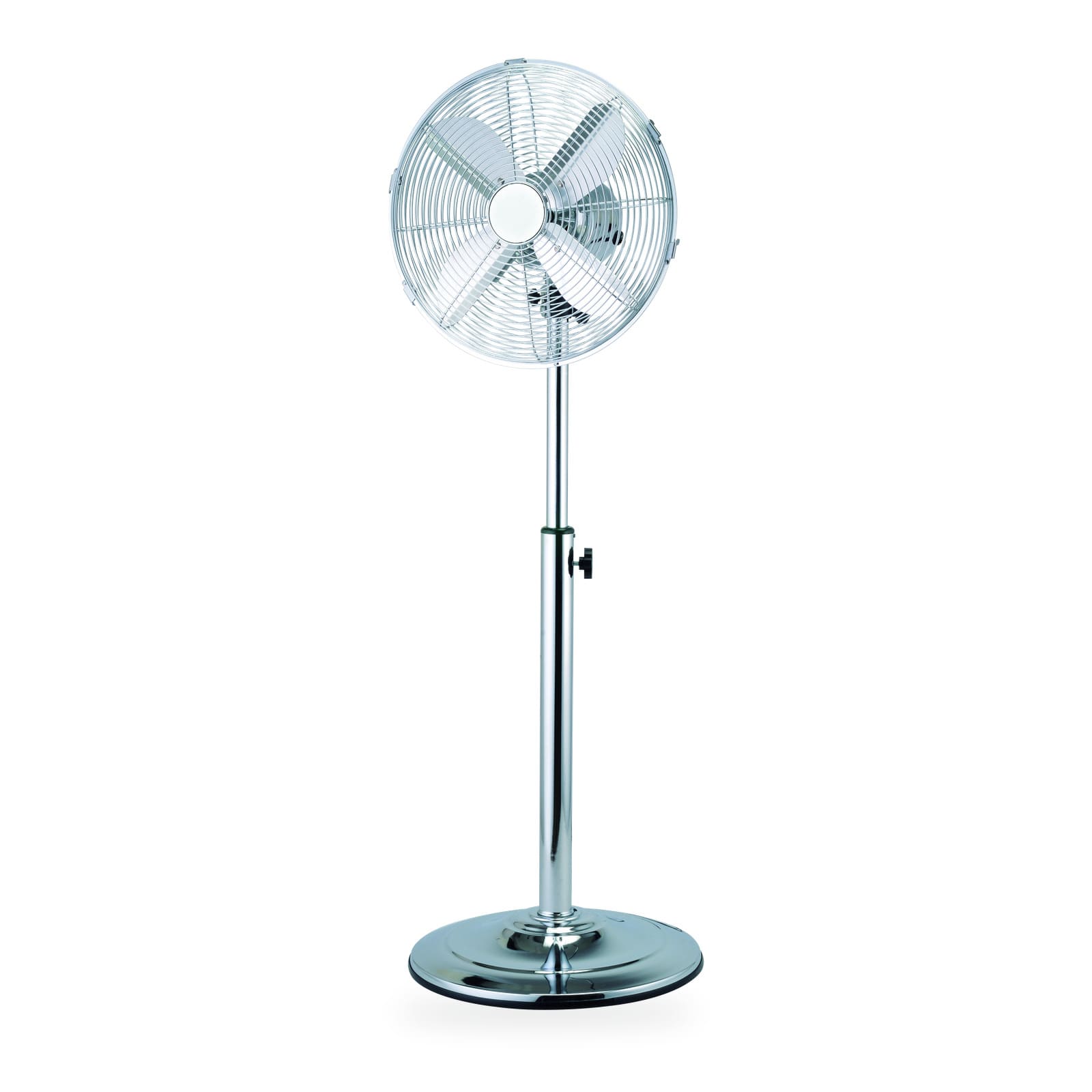 14" Classic Metal Stand Fan – Height Adjustable, 3 Speeds with Oscillation